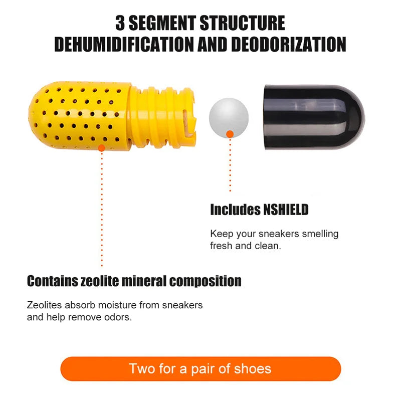 Shoe Refresher for Sports Shoes Smell Remover Capsules Deodorant Sneakers Shoe Freshener Footwear Scent Care Accessories Tool