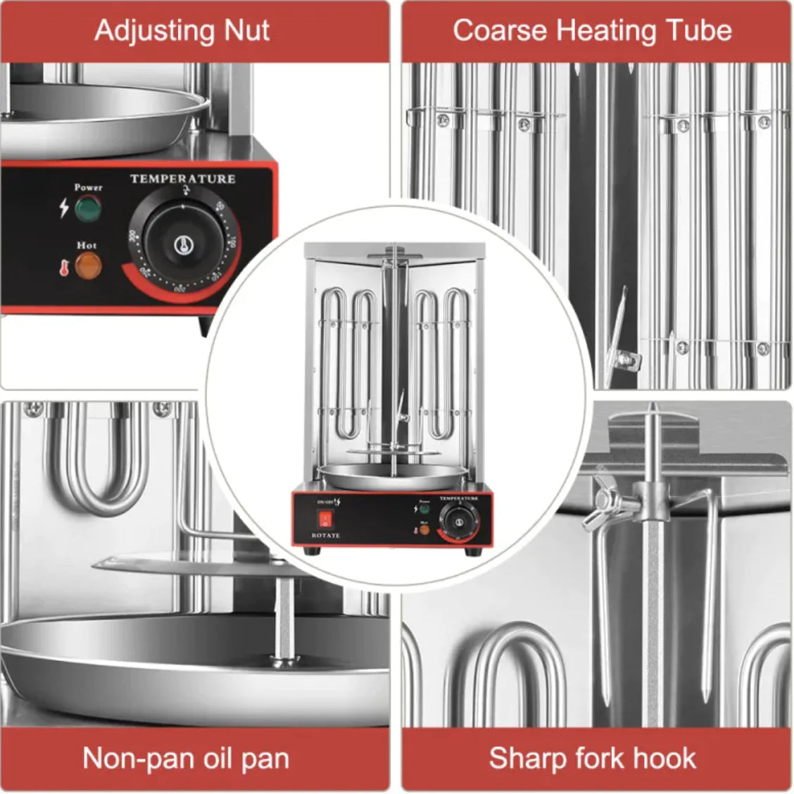 Barbecue Grill Commercial Electric Rotary